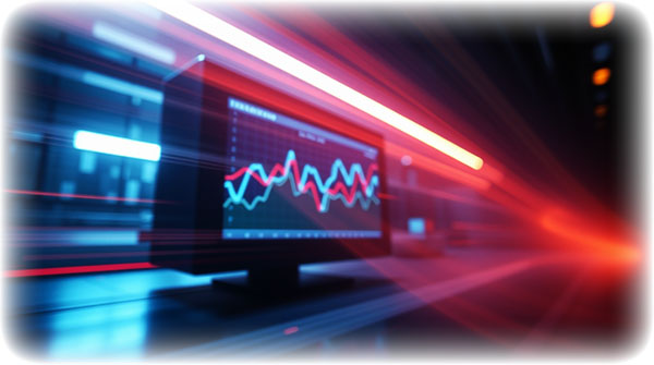 Laser lights shining on a computer monitor to depict analyzing and optimizing your performance for effective email marketing Laser lights shining on a computer monitor to depict analyzing and optimizing your performance for effective email marketing