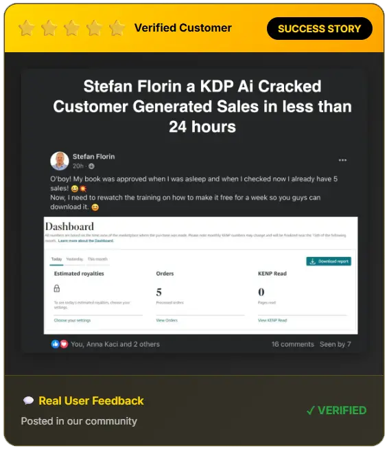 Royalty Profits AI Review Testimonial